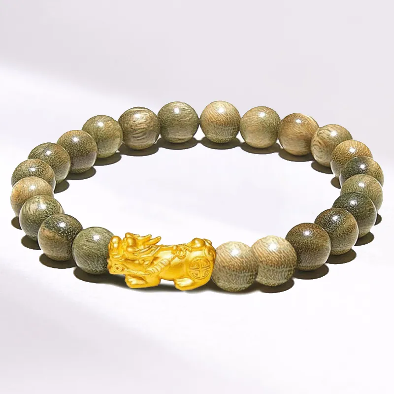 Blooming Petals Green Sandalwood Bracelets Unisex-4