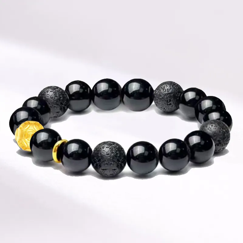 Blooming Petals Ebony Bracelets Unisex-1