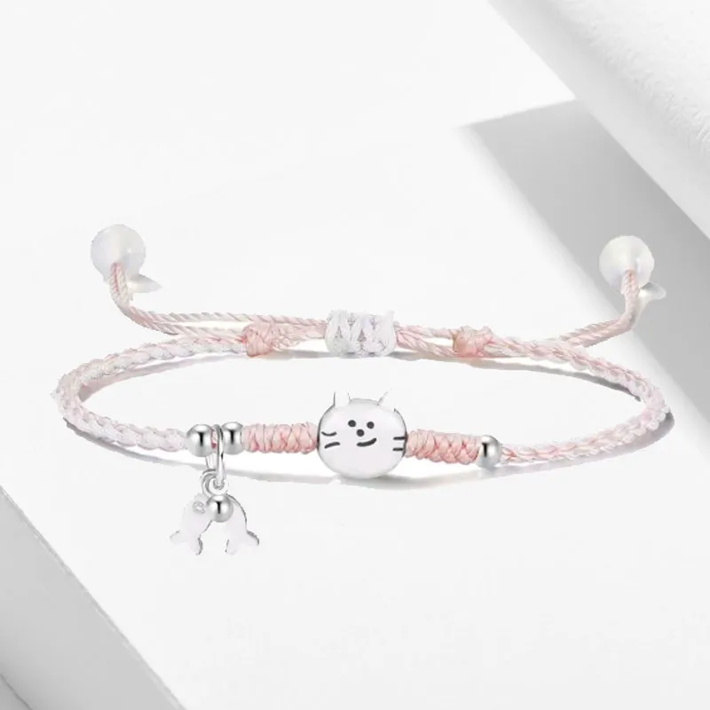 Blooming Petals Alloy Rope Bracelets Unisex-3