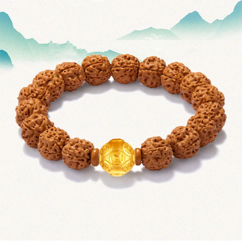 Blooming Petals King Kong Bodhi Seeds Bracelets Unisex-3