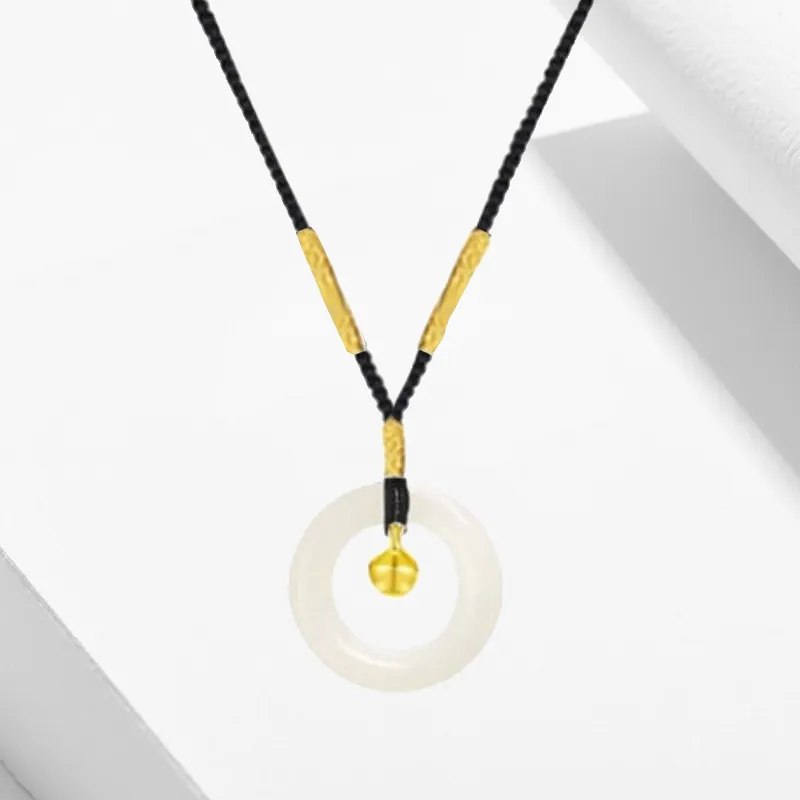 Blooming Petals White Jade Bodhi Necklaces Unisex-5