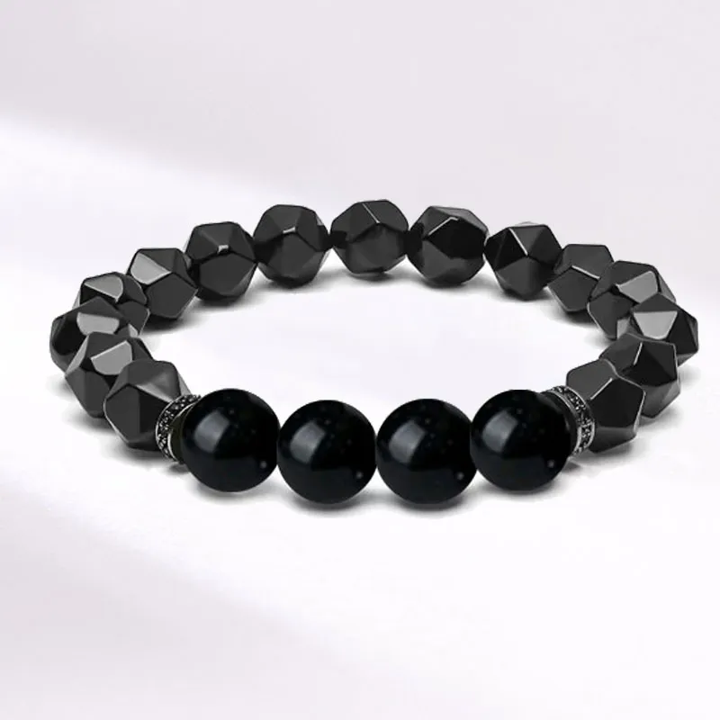 Blooming Petals Ebony Bracelets Unisex-3