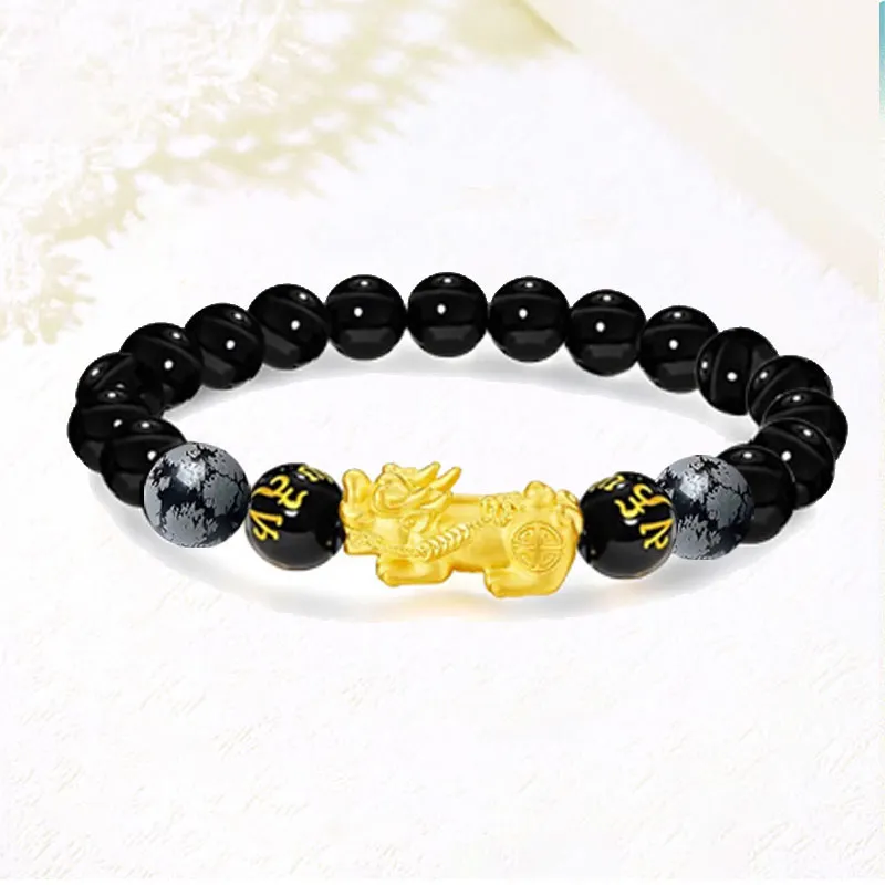 Blooming Petals Ebony Bracelets Unisex-3