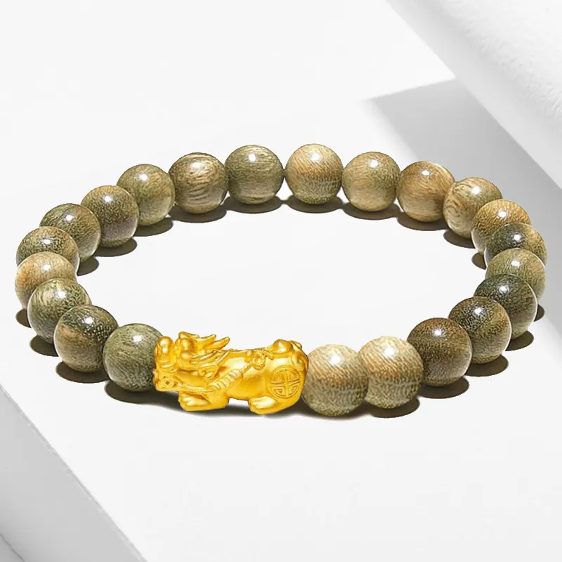 Blooming Petals Green Sandalwood Bracelets Unisex-2