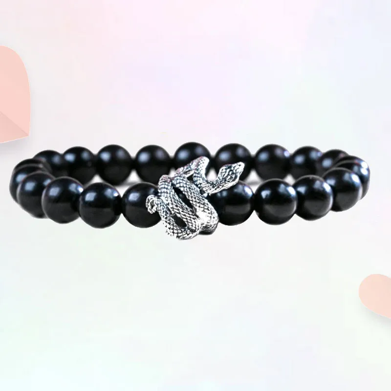 Blooming Petals Ebony Bracelets Unisex-5