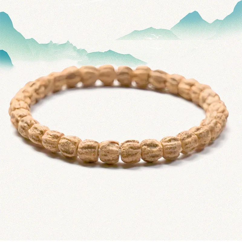 Blooming Petals Cacumen Platycladi Seeds Bracelets Unisex-1