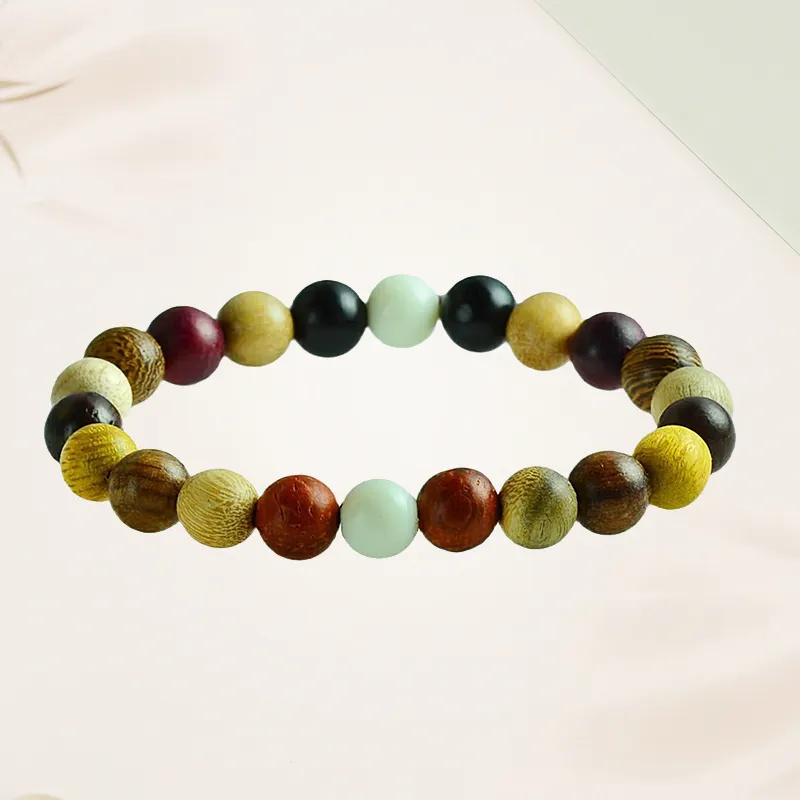 Blooming Petals Sandalwood Bracelets Unisex-4