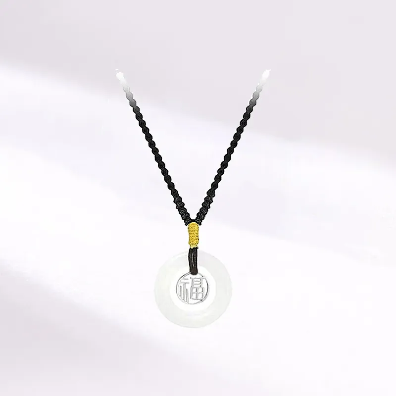 Blooming Petals White Jade Bodhi Necklaces Women's-1