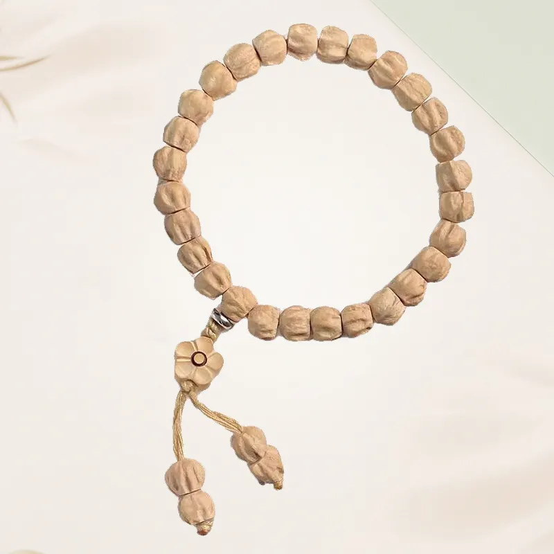 Blooming Petals Cacumen Platycladi Seeds Bracelets Unisex-4