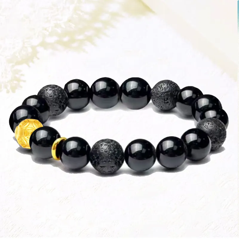 Blooming Petals Ebony Bracelets Unisex-3