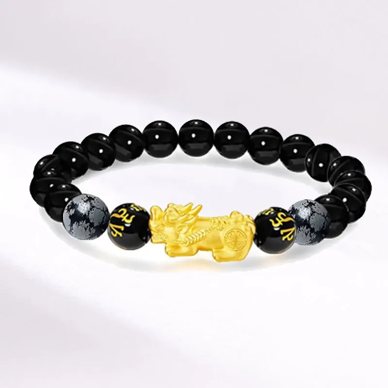 Blooming Petals Ebony Bracelets Unisex-4