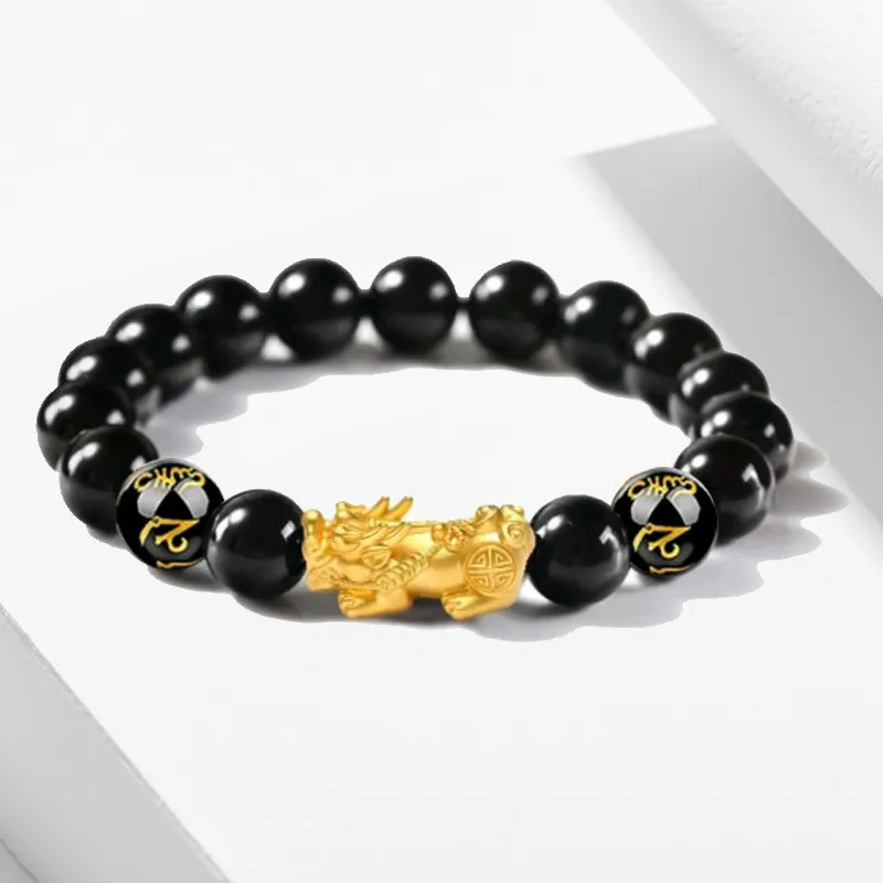 Blooming Petals Ebony Bracelets Unisex-4