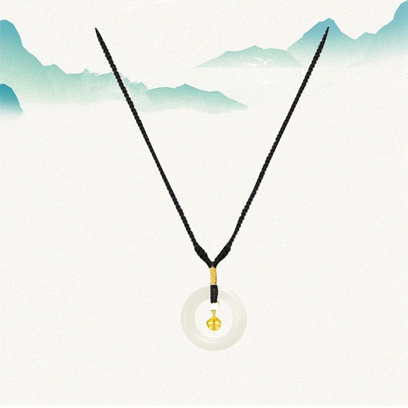 Blooming Petals White Jade Bodhi Necklaces Unisex-1