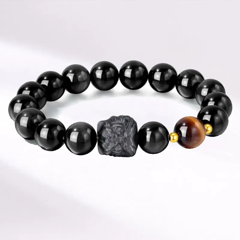 Blooming Petals Ebony Wooden Bracelets Unisex-4