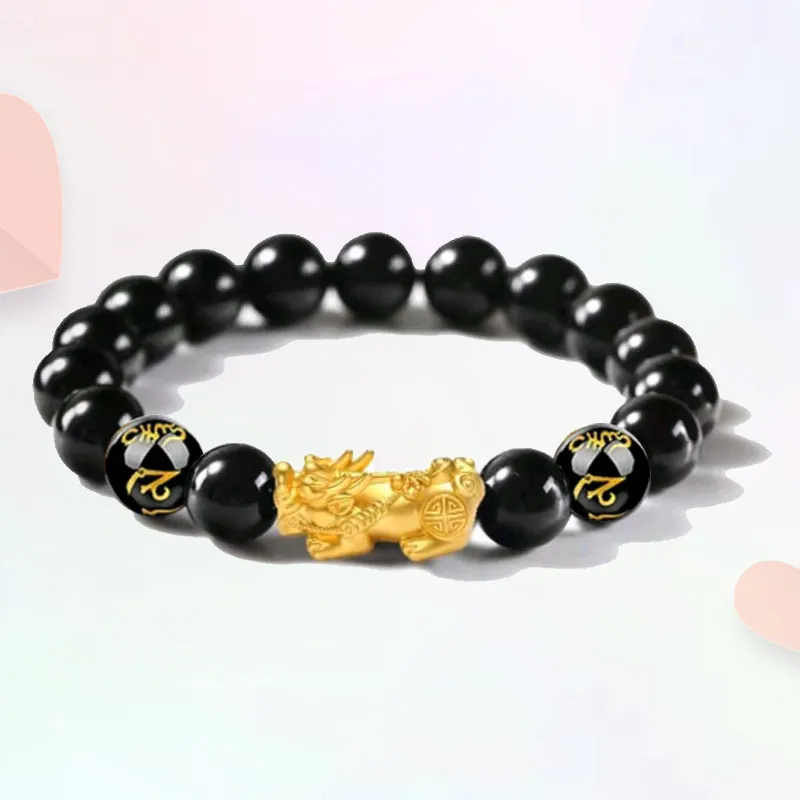 Blooming Petals Ebony Bracelets Unisex-5