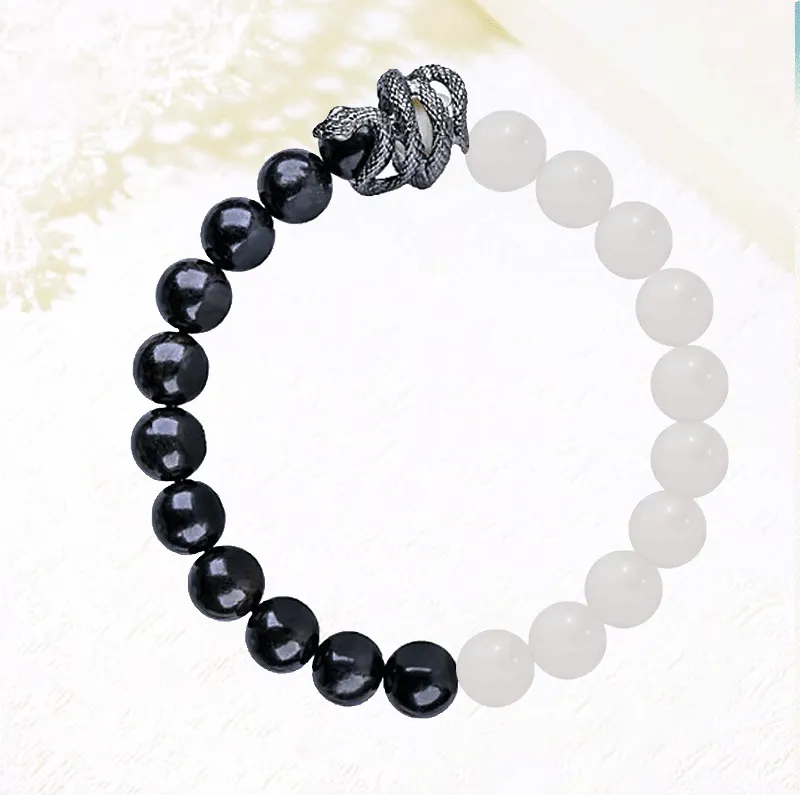 Blooming Petals Ebony Wooden Bracelets Unisex-4