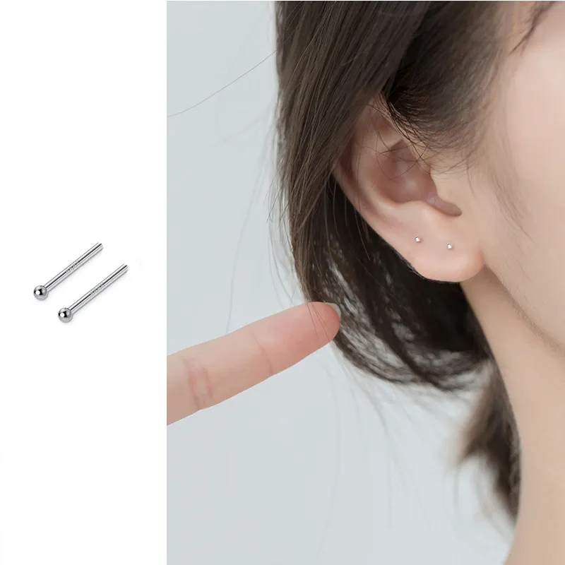 Blooming Petals S999 Fine Silver Stud Earrings Unisex-1