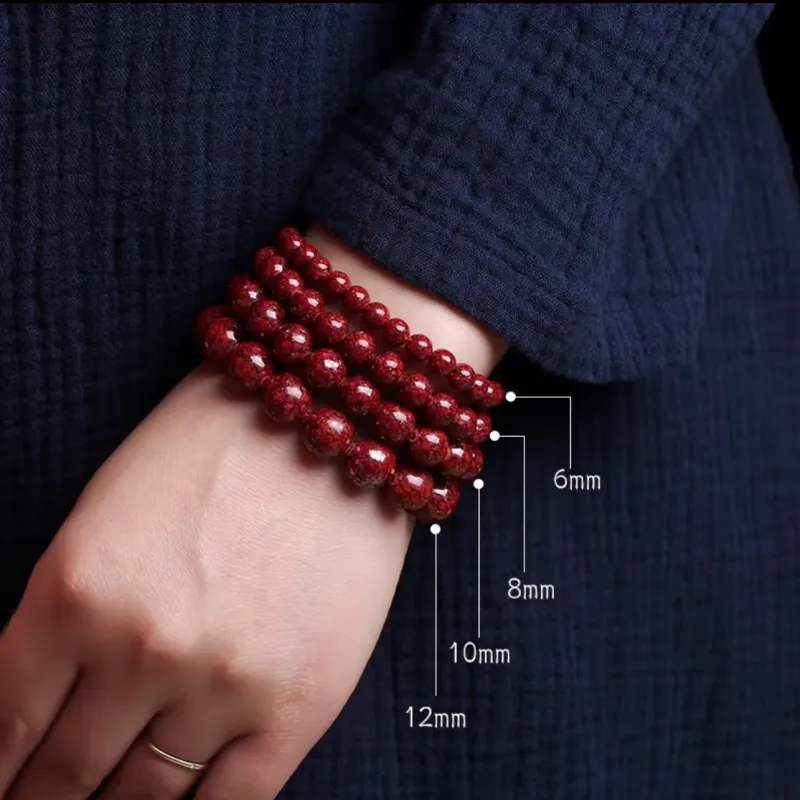 Harf Cinnabar Jade Bracelets Unisex-6