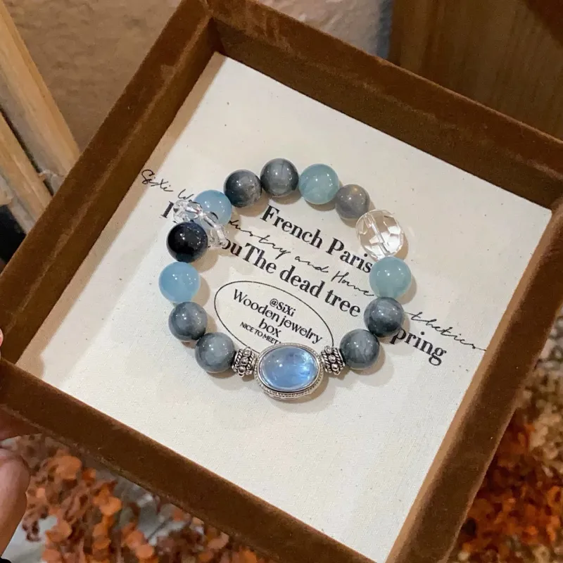 Harf Crystal Jade Bracelets Unisex-1