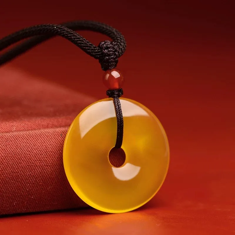 Harf Chalcedony Jade Necklaces Unisex-10