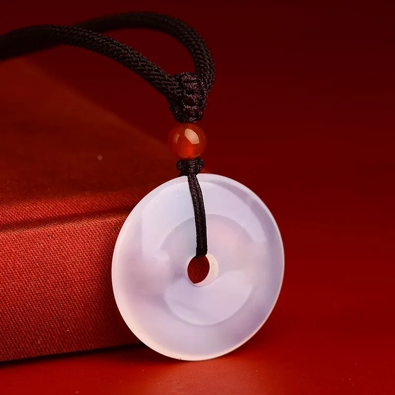 Harf Chalcedony Jade Necklaces Unisex-1