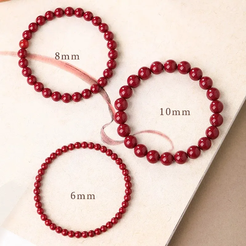 Harf Cinnabar Jade Bracelets Unisex-30