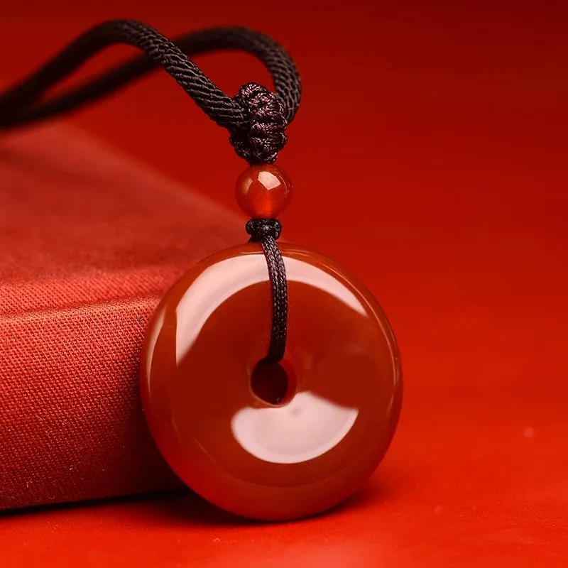 Harf Chalcedony Jade Necklaces Unisex-7