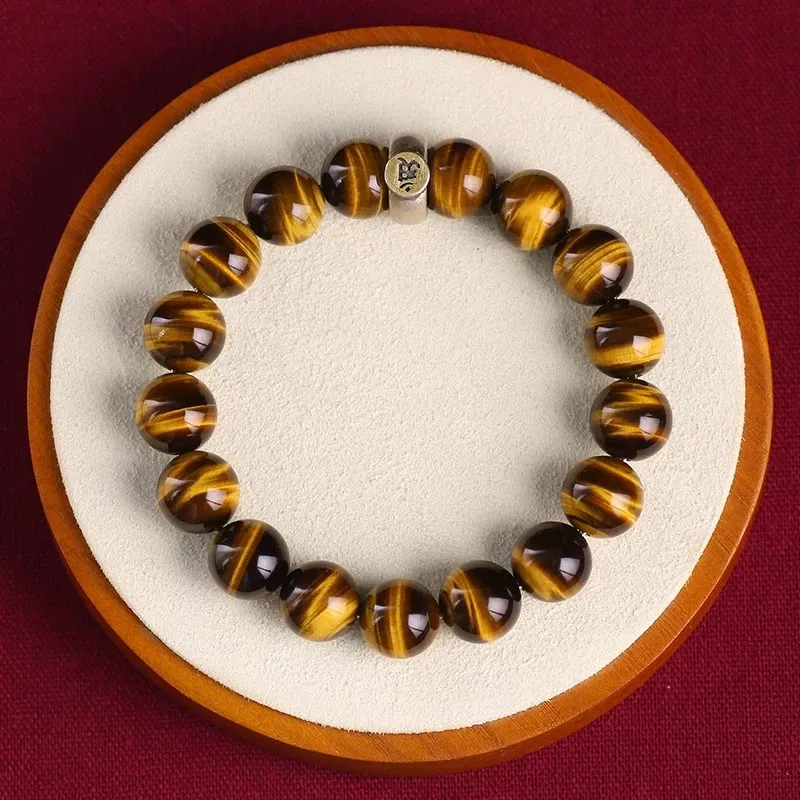 Harf Tiger's Eye Stone Bracelets Unisex-4