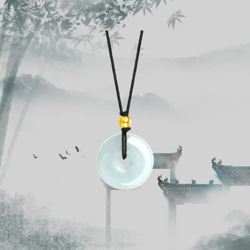 Harf Bean Type Jadeite Necklaces Unisex-1