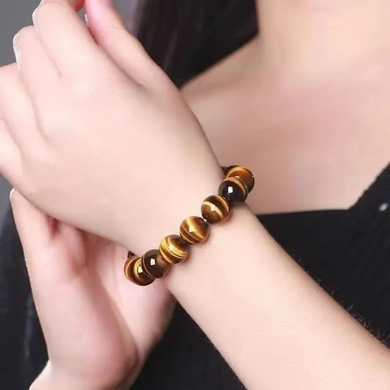 Harf Tiger's Eye Stone Jade Bracelets Unisex-4