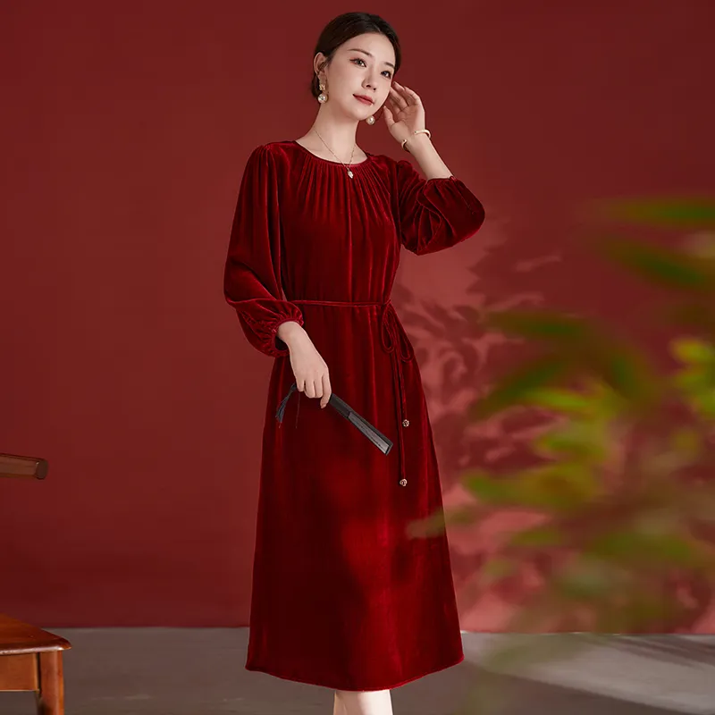 Ink Beauty Long Sleeved Dresses Women's-3