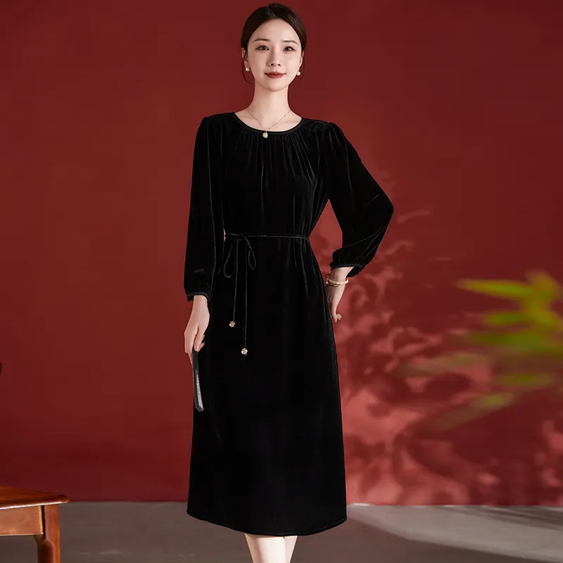 Ink Beauty Long Sleeved Dresses Women's-10