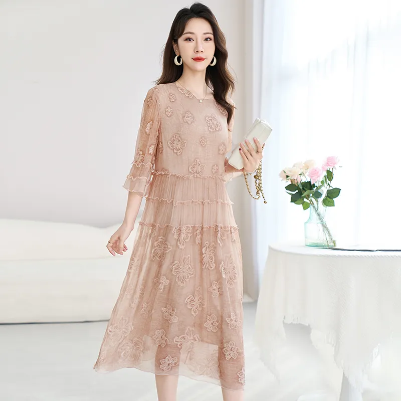 Ink Beauty Short Sleeved Dress Women's-8