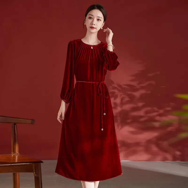 Ink Beauty Long Sleeved Dresses Women's-2