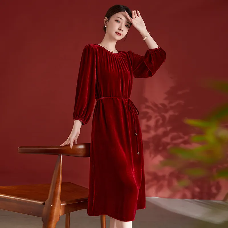 Ink Beauty Long Sleeved Dresses Women's-5