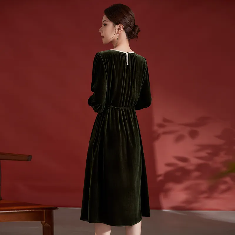 Ink Beauty Long Sleeved Dresses Women's-24