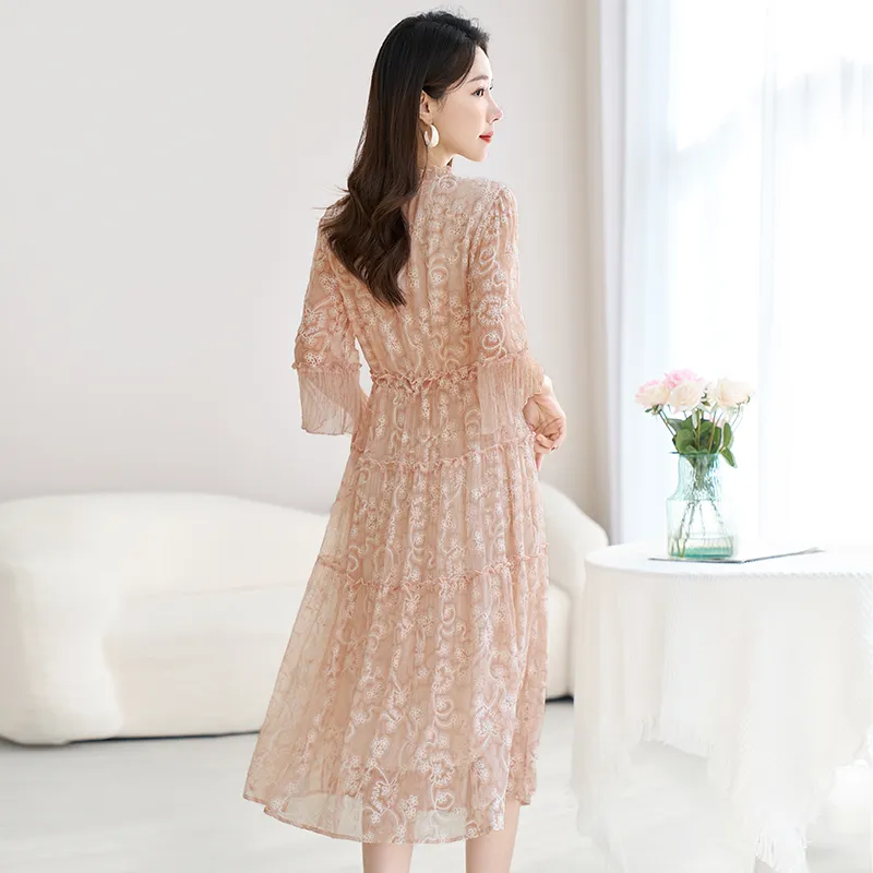 Ink Beauty Long Sleeved Dress Women's-5