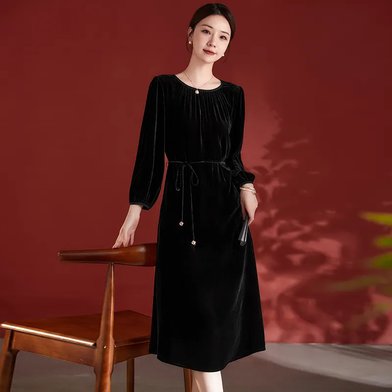 Ink Beauty Long Sleeved Dresses Women's-9
