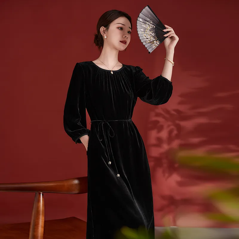 Ink Beauty Long Sleeved Dresses Women's-7