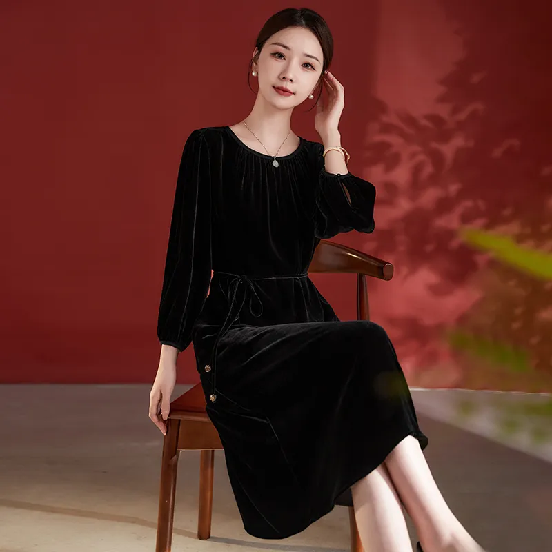 Ink Beauty Long Sleeved Dresses Women's-8