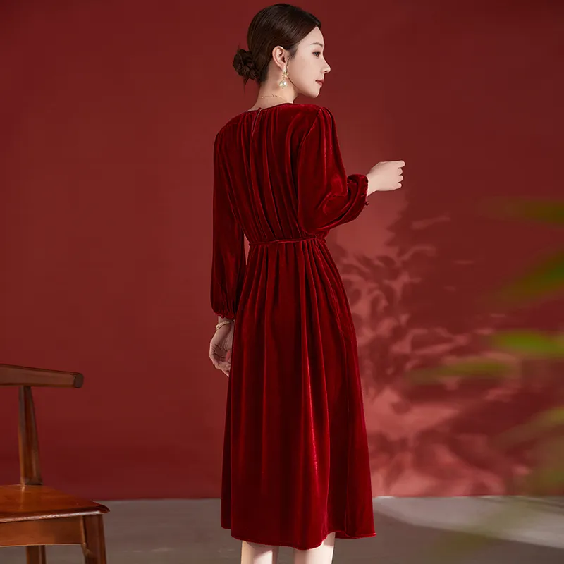 Ink Beauty Long Sleeved Dresses Women's-4