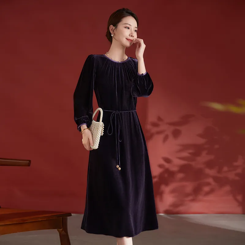 Ink Beauty Long Sleeved Dresses Women's-15