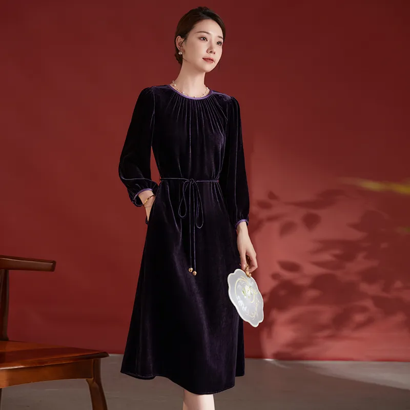 Ink Beauty Long Sleeved Dresses Women's-13