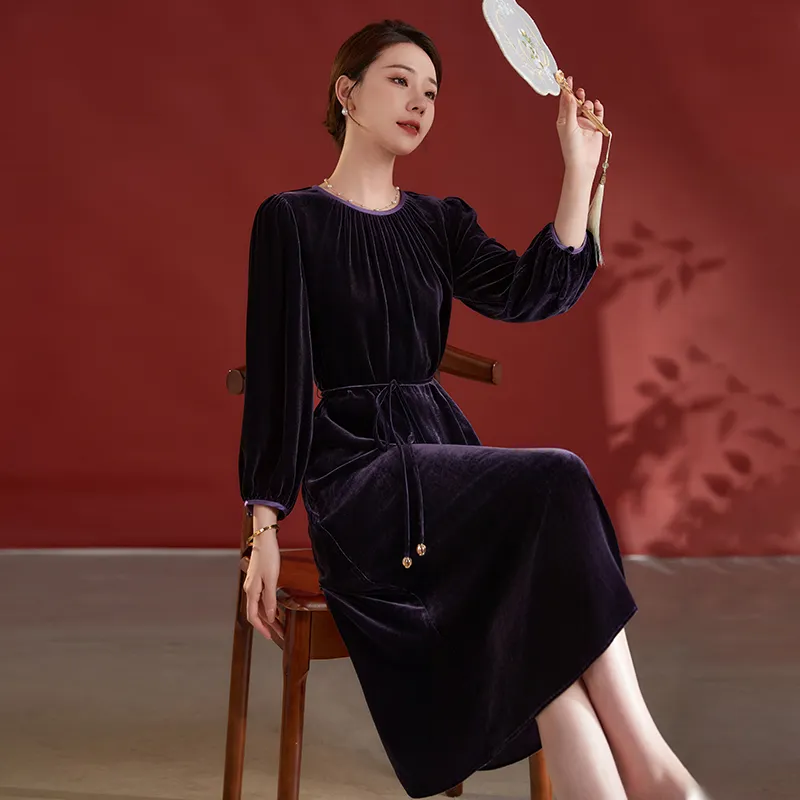 Ink Beauty Long Sleeved Dresses Women's-16