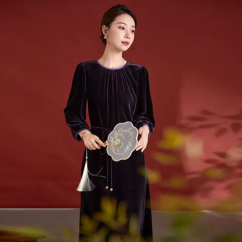 Ink Beauty Long Sleeved Dresses Women's-14