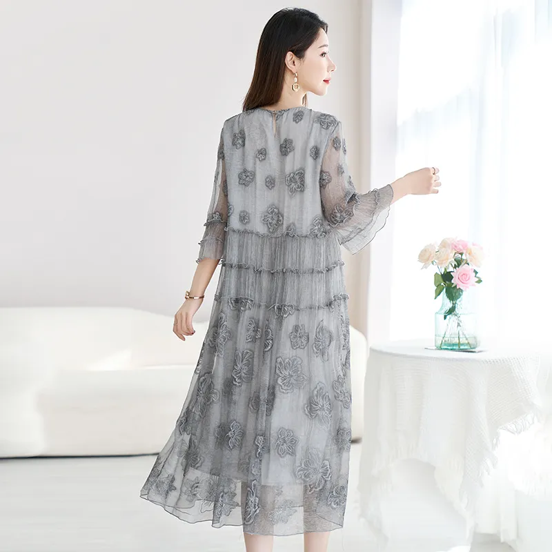 Ink Beauty Short Sleeved Dress Women's-5