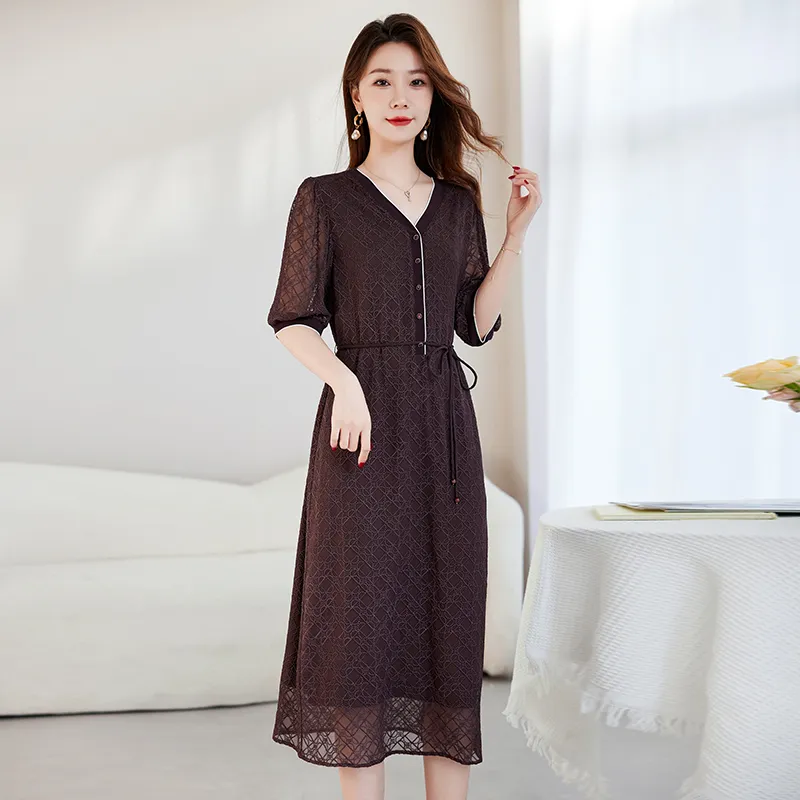 Ink Beauty Short Sleeved Dress Women's-5