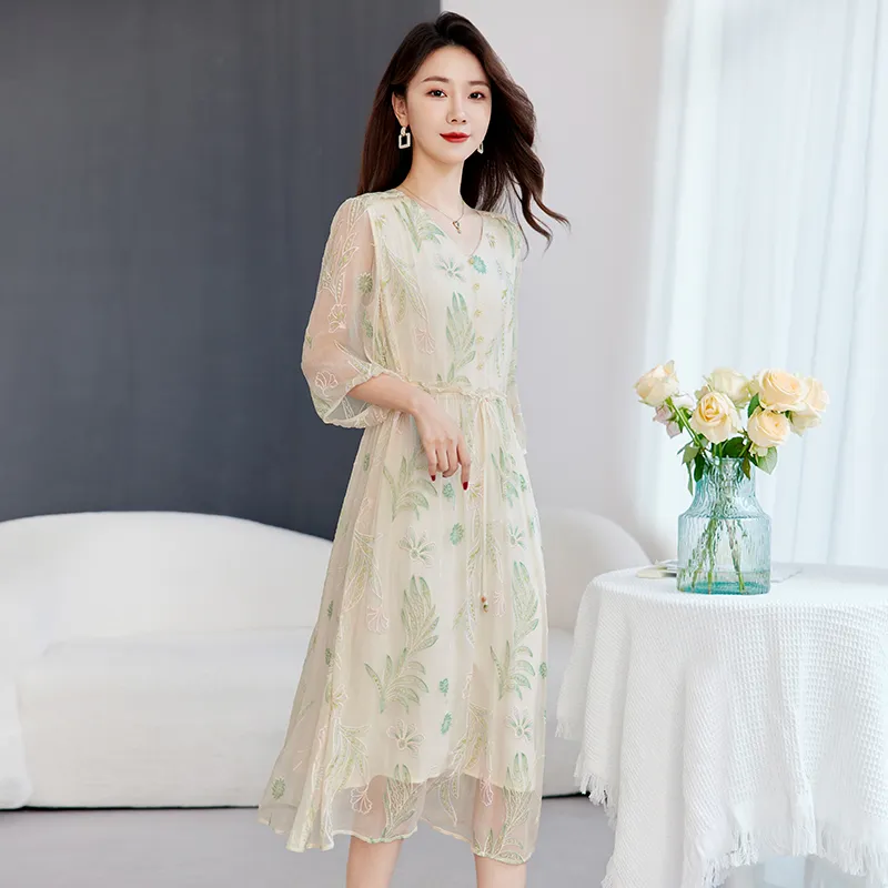 Ink Beauty Short Sleeved Dress Women's-1