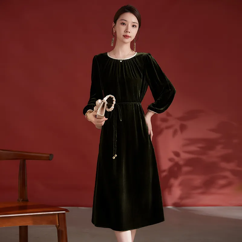 Ink Beauty Long Sleeved Dresses Women's-21
