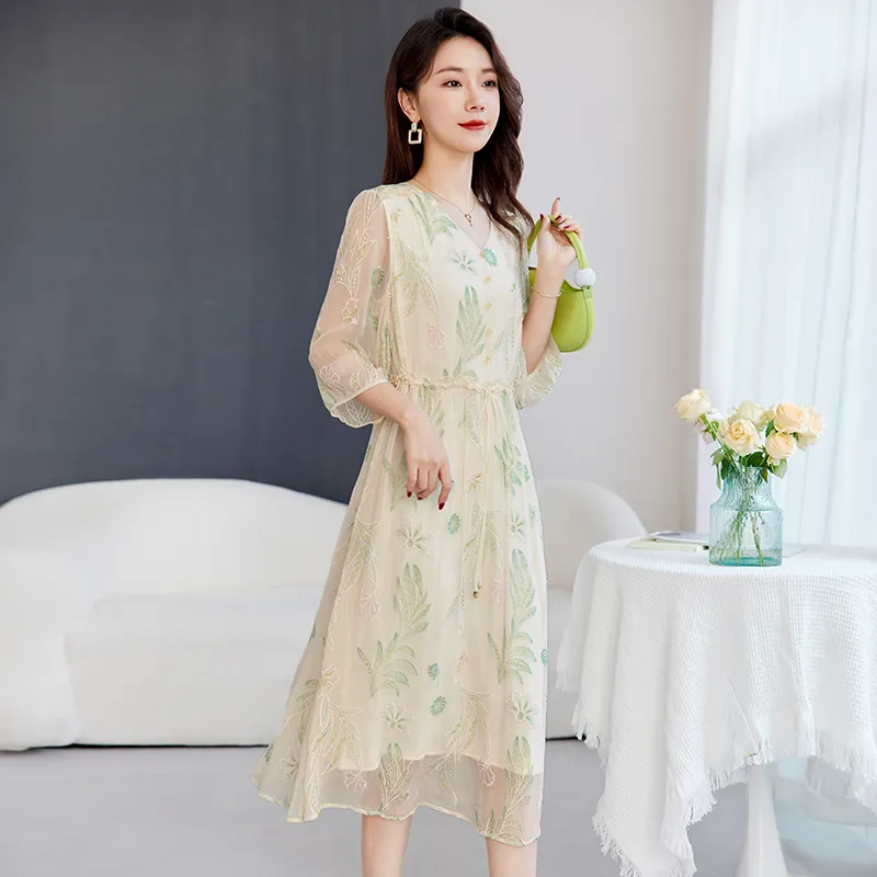 Ink Beauty Short Sleeved Dress Women's-7